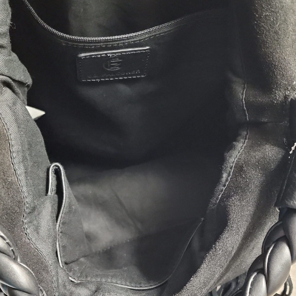 CZ‎ Falconer Womens Blk Suede Leather Hobo Bag - Picture 3 of 11